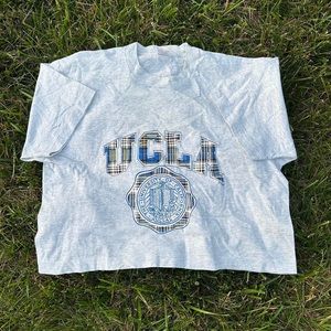Vintage 1990s University Of California Los Angeles UCLA College Cropped Shirt
